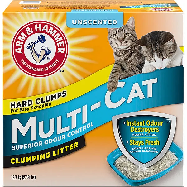 A&H Multi-Cat Clumping Litter Unscented 12.7KG