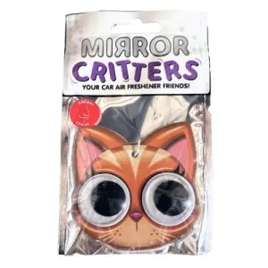 Air Freshener Mirror Critters Cat Cherry Scent - 24 Pieces Per Pack 41320