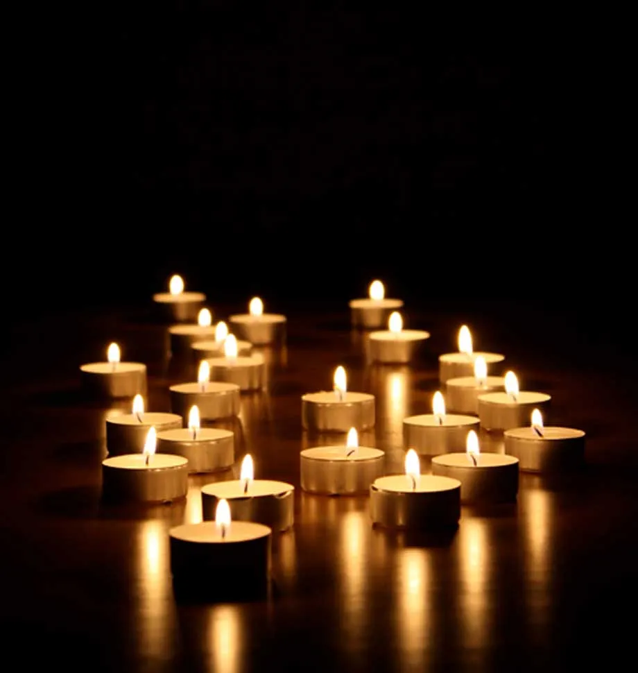 Amber and Rose Tealights