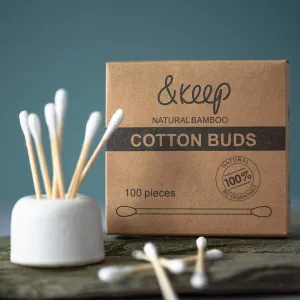 &Keep Bamboo Cotton Buds - Pack of 100