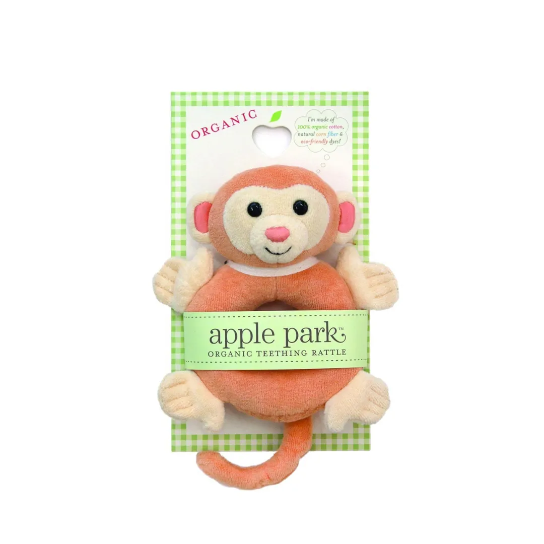 Apple Park - Monkey Soft Rattle