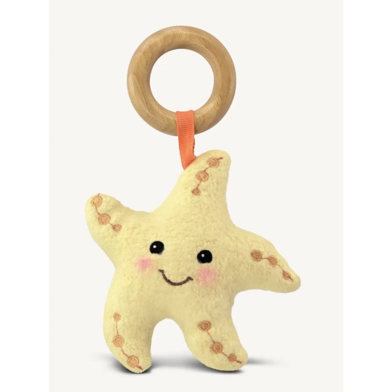 Apple Park Starfish Teething Rattle