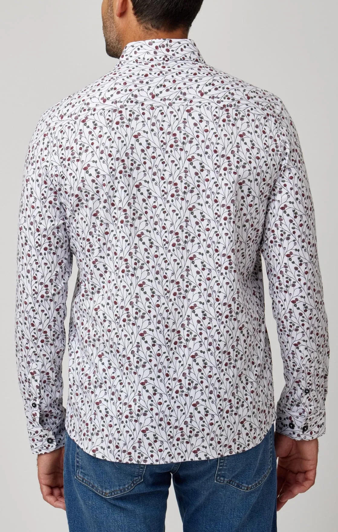 Berry Woven Print Shirt