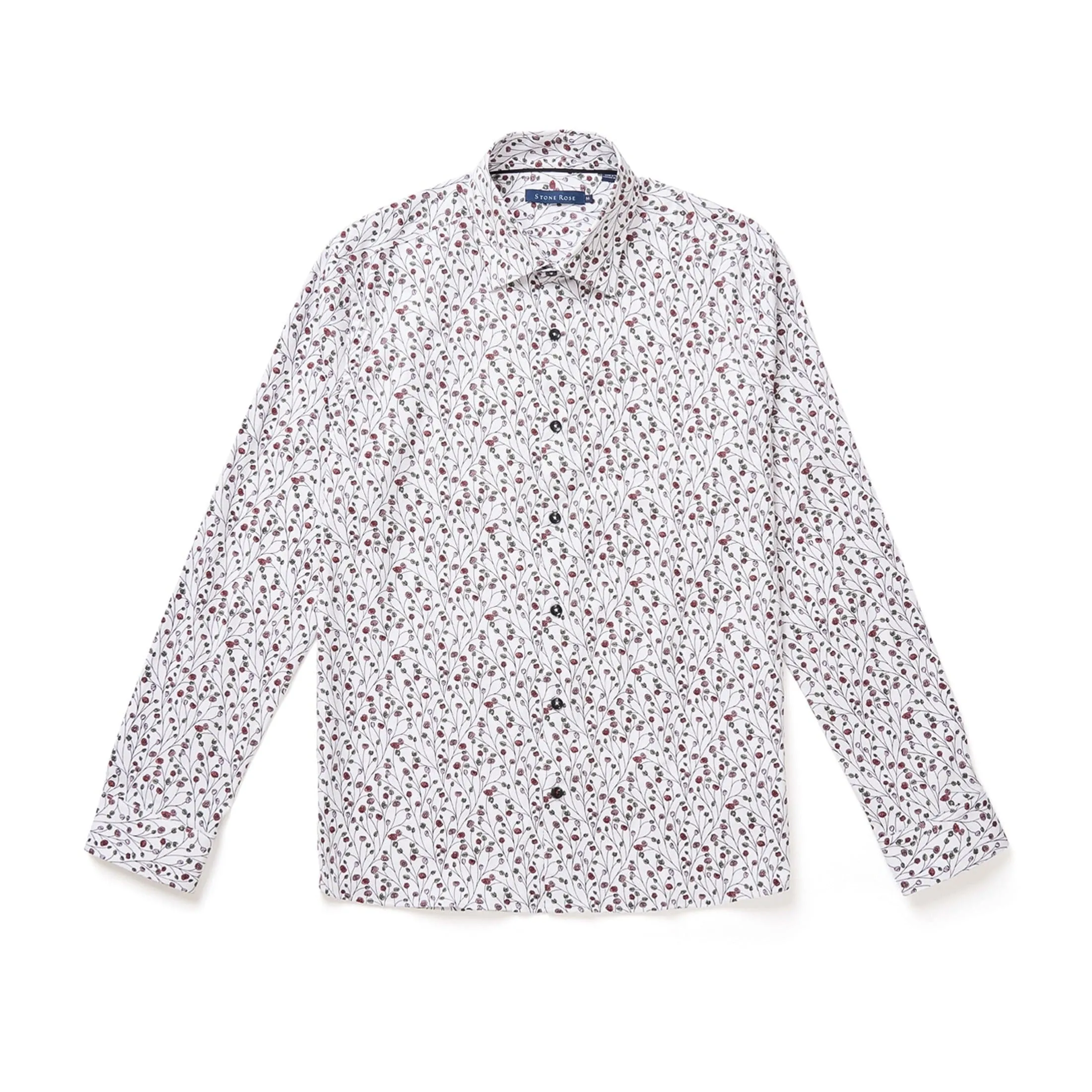 Berry Woven Print Shirt