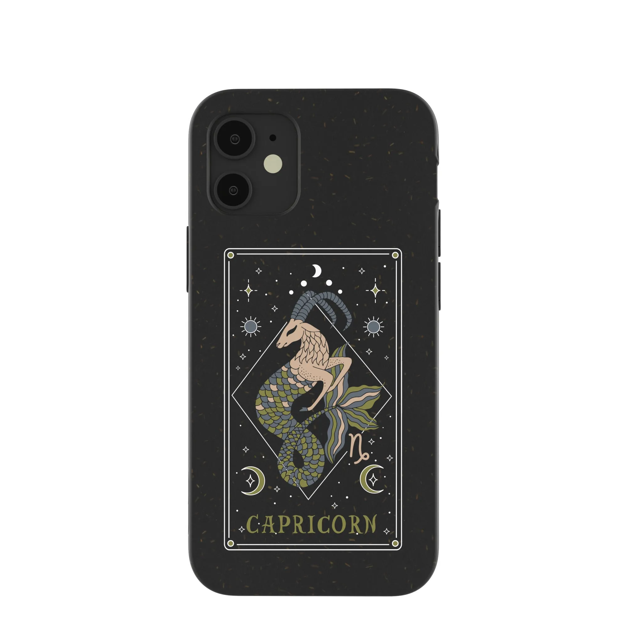 Black Capricorn iPhone 12 Mini Case