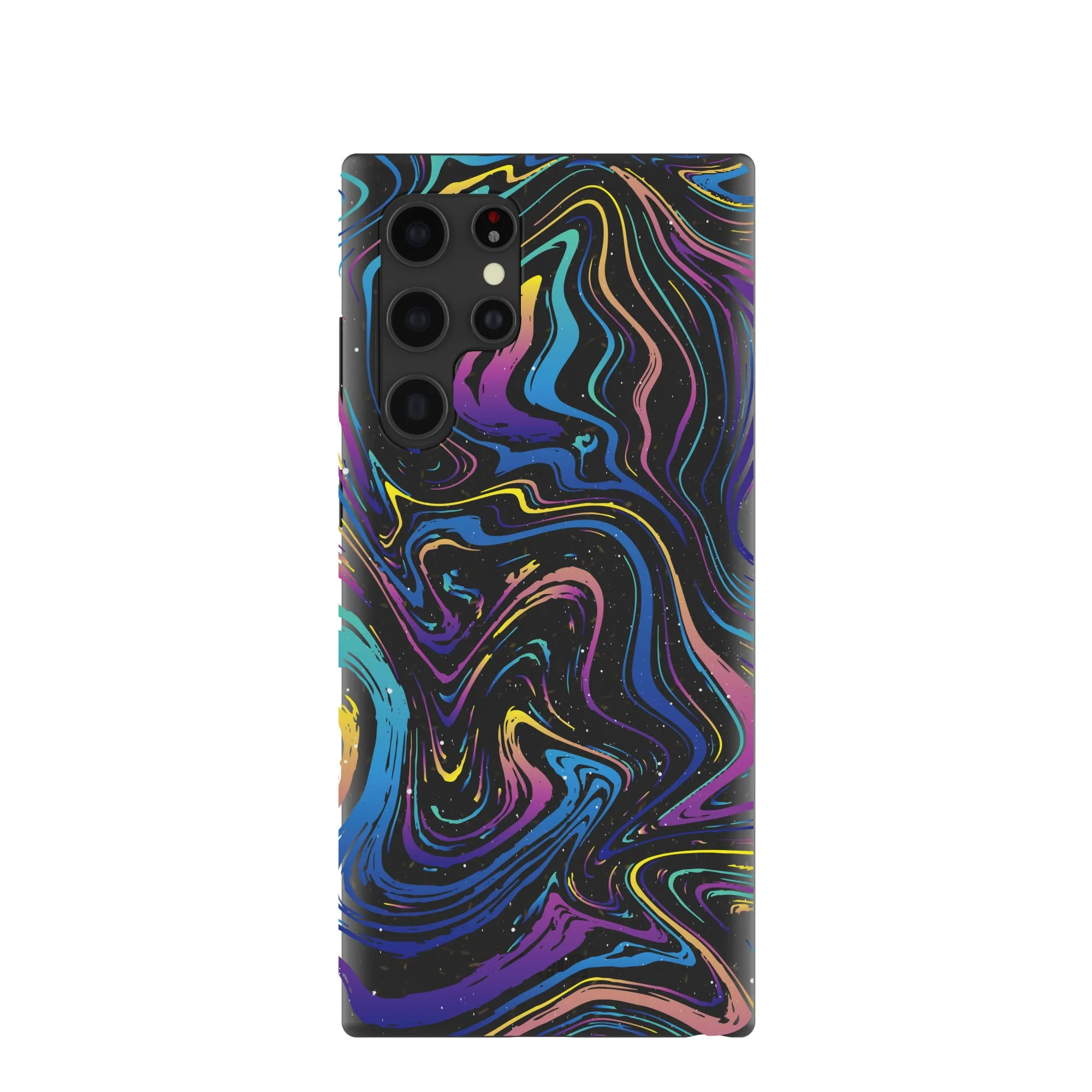 Black Galaxy Swirls Samsung Galaxy S22 Ultra Case