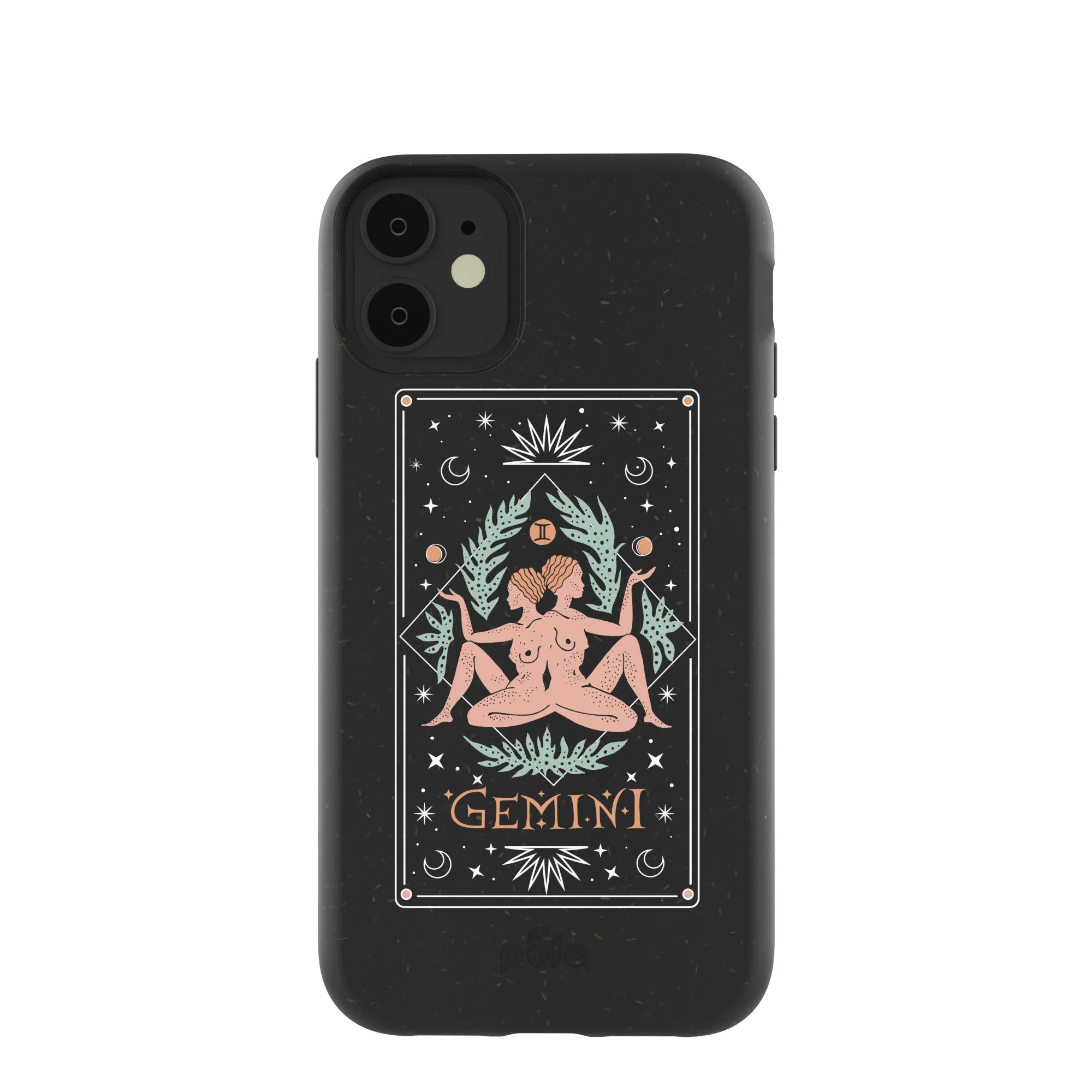 Black Gemini iPhone 11 Case