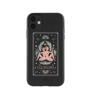 Black Gemini iPhone 11 Case