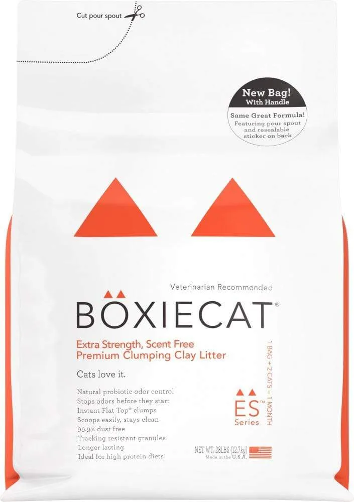 Boxiecat Extra Strength Scentfree Premium Clumping Clay Litter