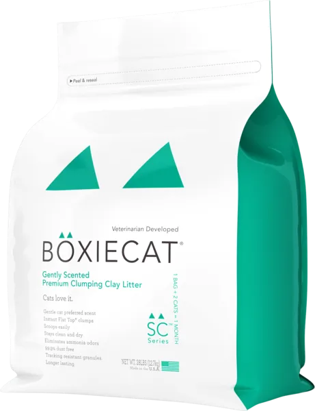 BoxieCat Premium Clumping Clay - Gently Scented - Cat Litter