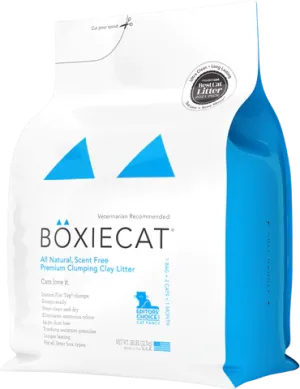 Boxiecat Scent-free Premium Clumping Clay Litter 28lb