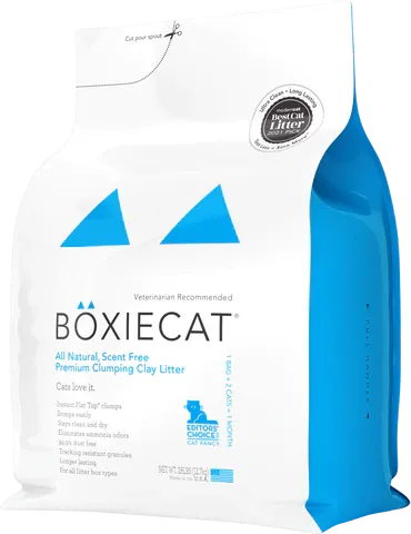 Boxiecat Scent-free Premium Clumping Clay Litter 28lb