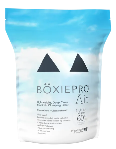 BoxiePro Air™ Lightweight Deep Clean Probiotic Clumping Cat Litter