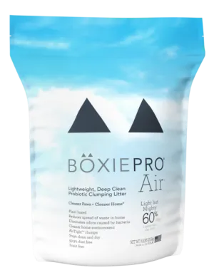 BoxiePro Air™ Lightweight Deep Clean Probiotic Clumping Cat Litter