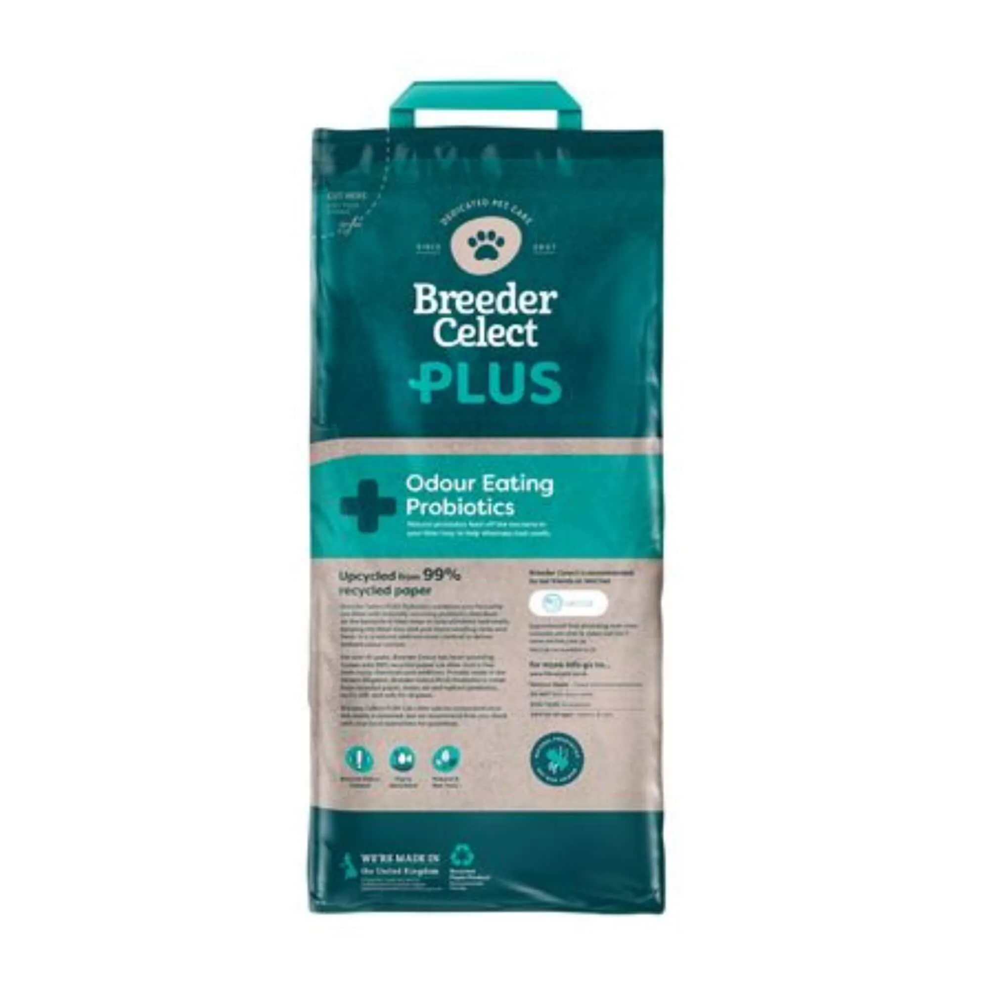 Breeder Celect PLUS Probiotic Paper Cat Litter 25L