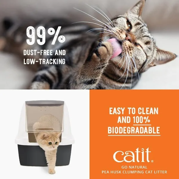 Catit Go Natural! Pea Husk Lavender-Scented Clumping Cat Litter