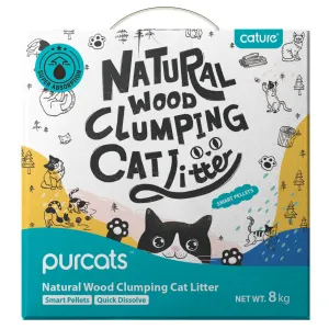 Cature Natural Wood Clumping Smart Pellets Cat Litter