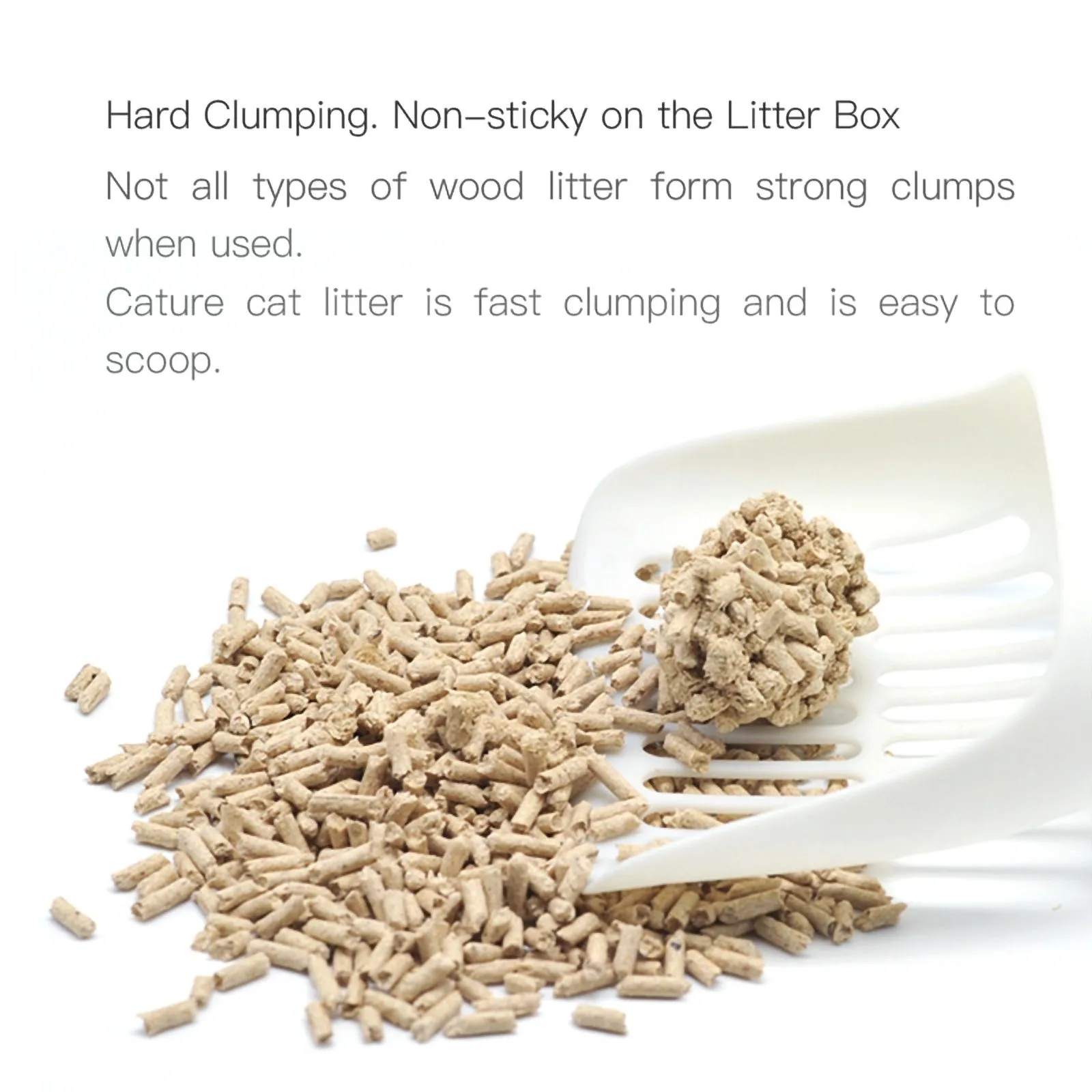 Cature Natural Wood Clumping Smart Pellets Cat Litter