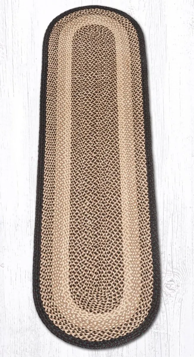 Chocolate Natural Braided Jute Rug