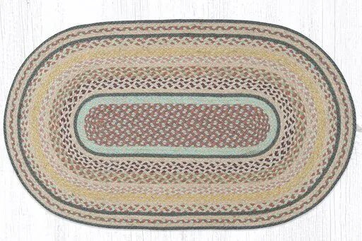 Classic Stucco Braided Rug - Oval