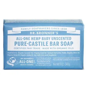 Dr Bronner's Castile Bar Soap Baby-Mild 140g