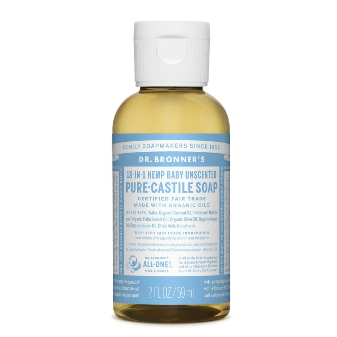 Dr Bronner's Castile Liquid Soap Baby-Mild 59ml