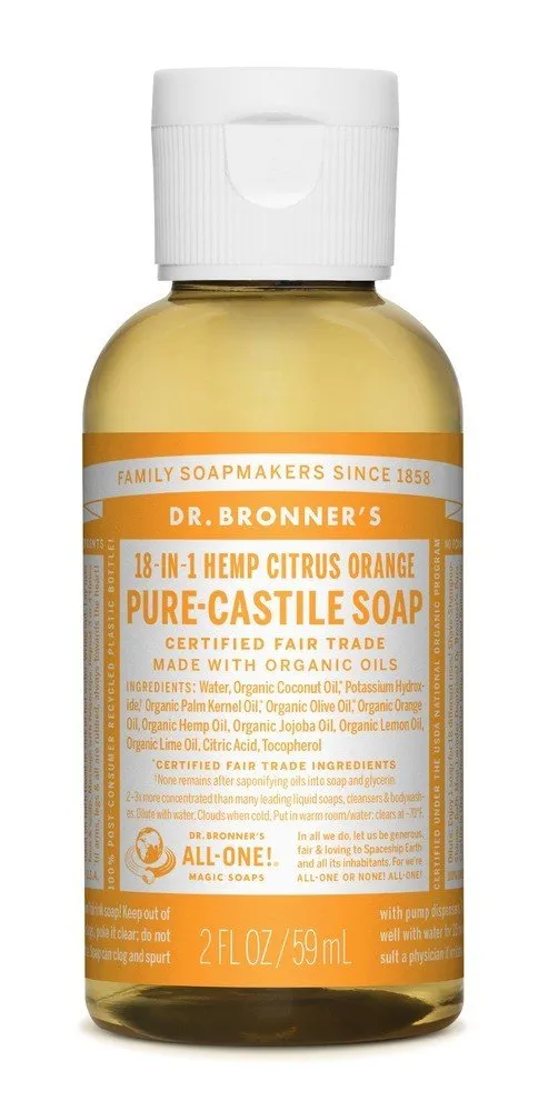 Dr. Bronner's Pure Castile Liquid Soap Citrus 2 oz Liquid