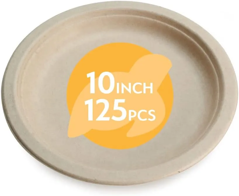 Earth's Natural Alternative Eco-Friendly, Compostable Plant Fiber Plate