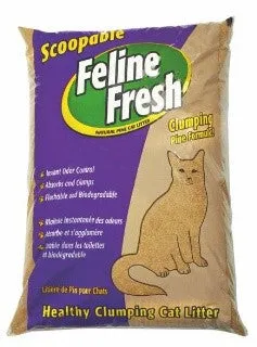 Feline Fresh Clumping Pine Cat Litter 15kg