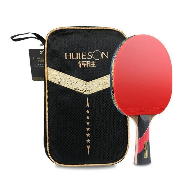 Huieson 6 Star Carbon Fibre Table Tennis Bat   Case