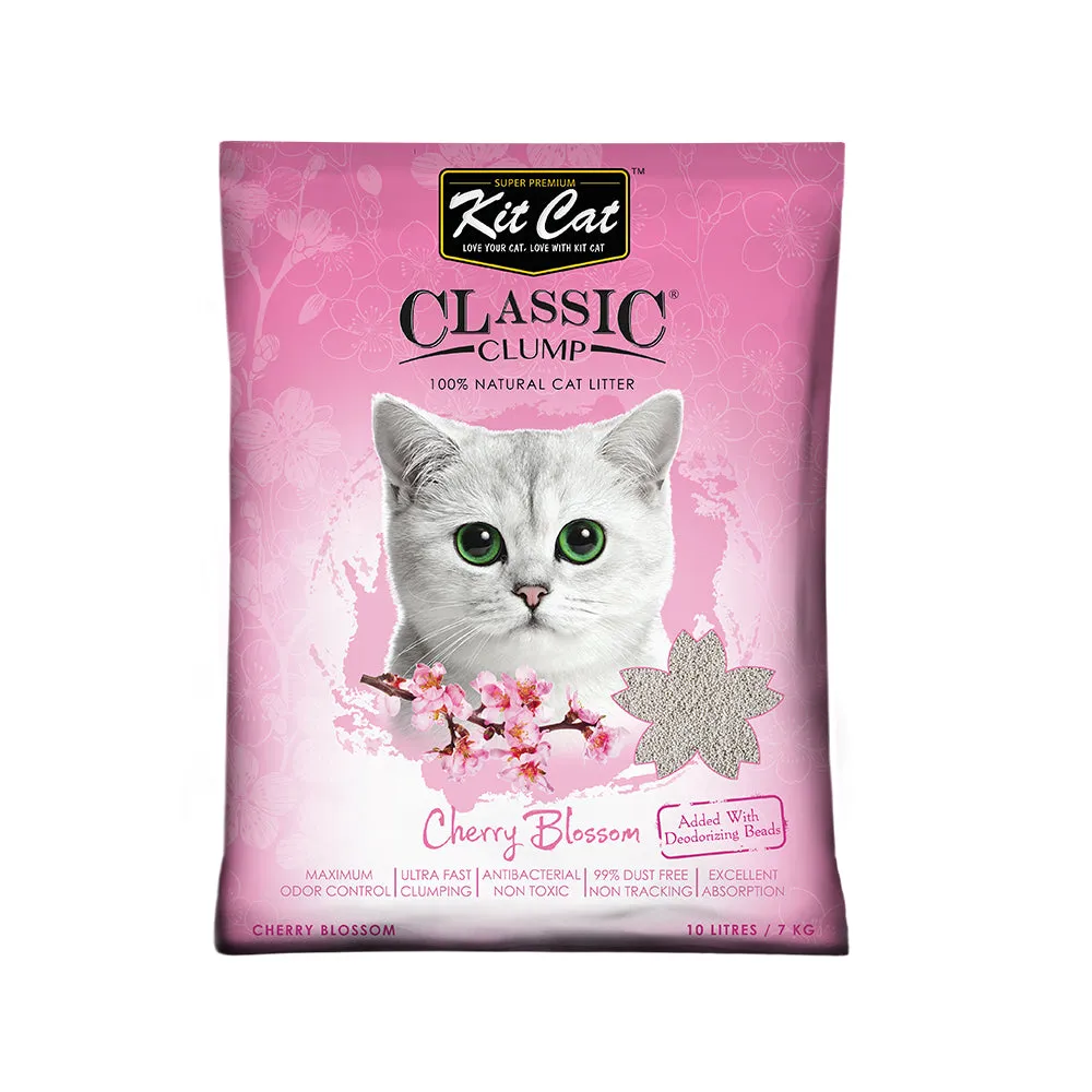 Kit Cat Bentonite Clumping Cat Litter Cherry Blossom 10L