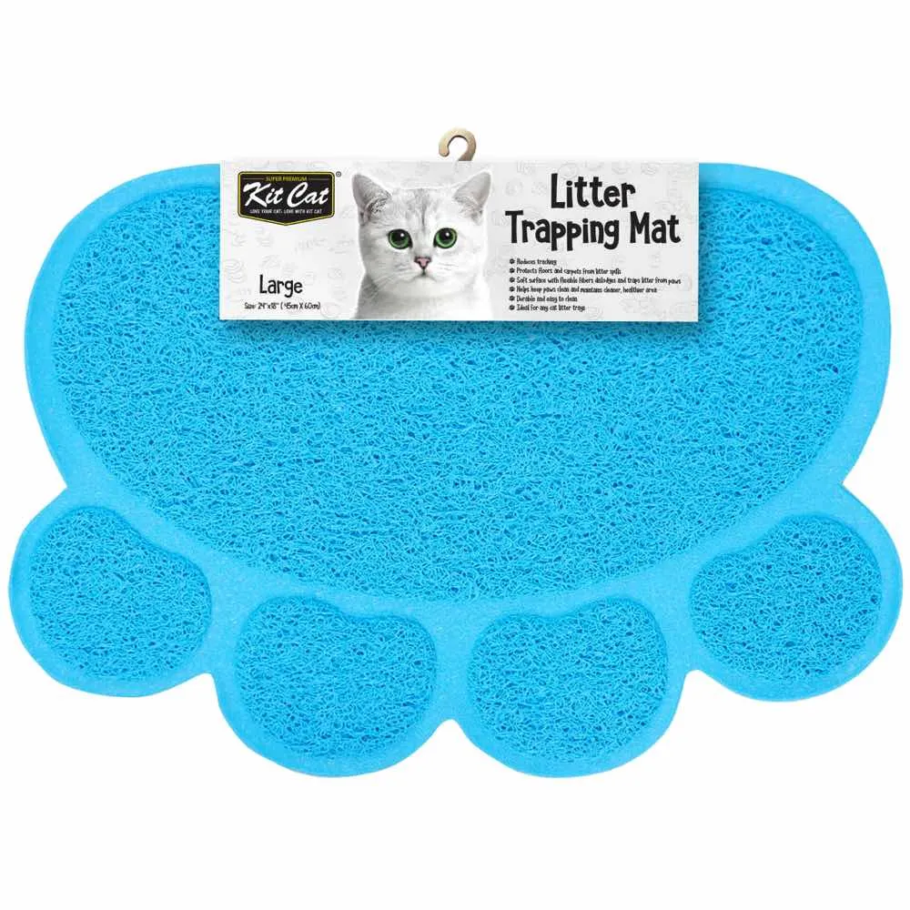 Kit Cat Litter Trapping Mat (Blue)