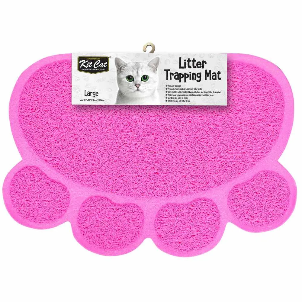 Kit Cat Litter Trapping Mat (Pink)