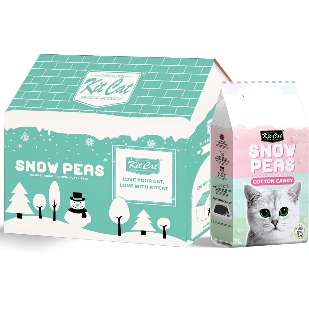 Kit Cat Snow Peas Cotton Candy Antibacterial Clumping Cat Litter 7L