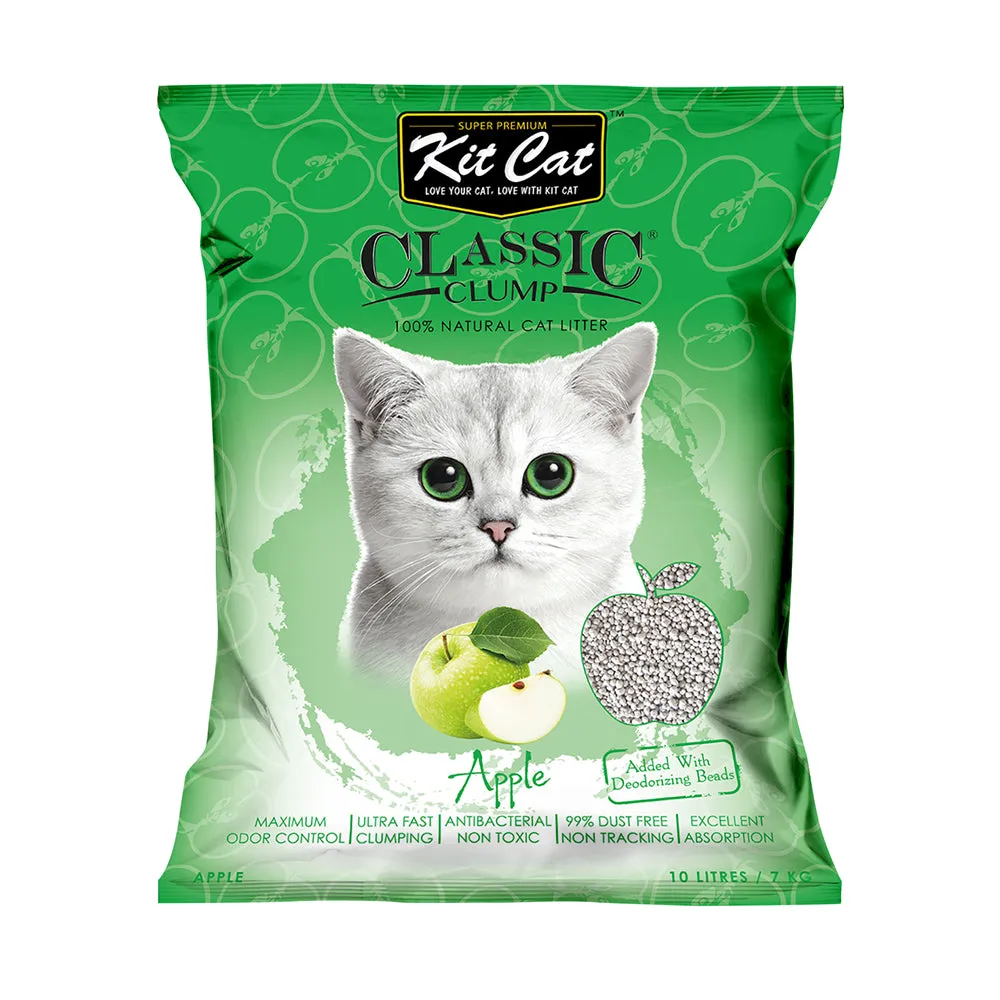 KitCat Cat Classic Clump Litter Apple 7kg