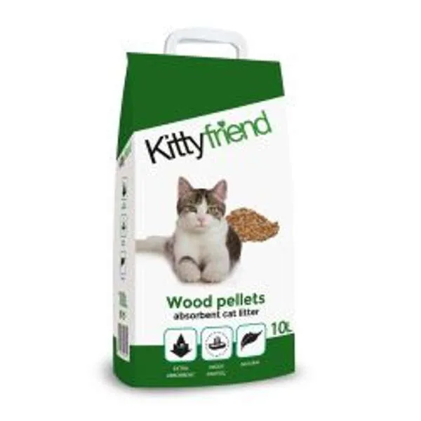 Kittyfriend Wood Cat Pellets Litter 30 Litre