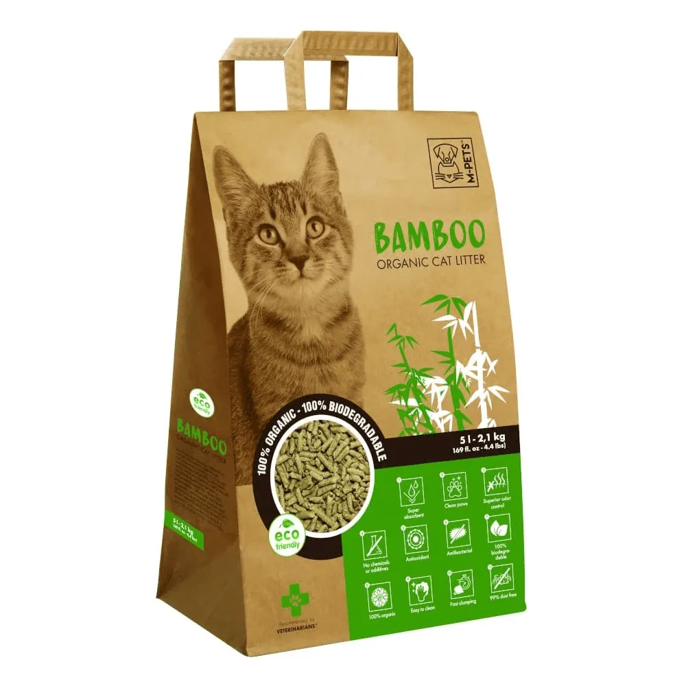 M Pets Bio Degradable Bamboo Unscented Cat Litter