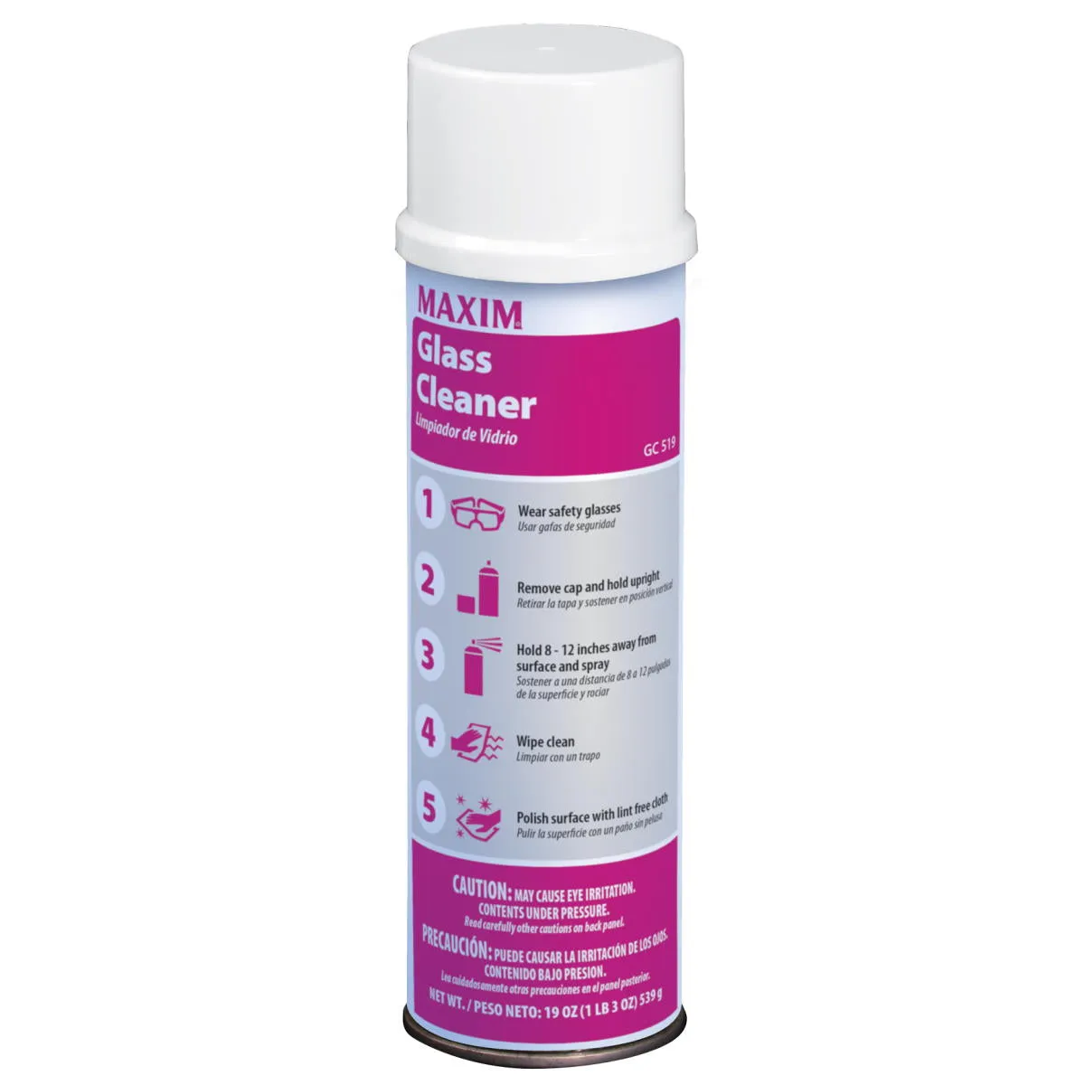 Maxim® Fresh Floral Glass Cleaner (20 oz Aerosol Cans) - Case of 12