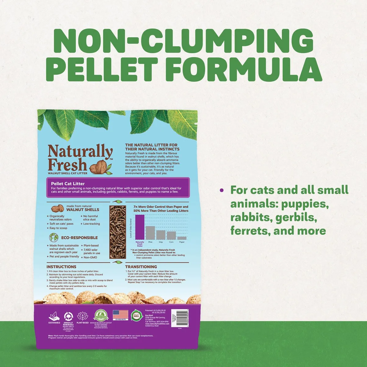 Naturally Fresh Eco-Shell Naturally Fresh Pellet Litter for Cats & Small Animals