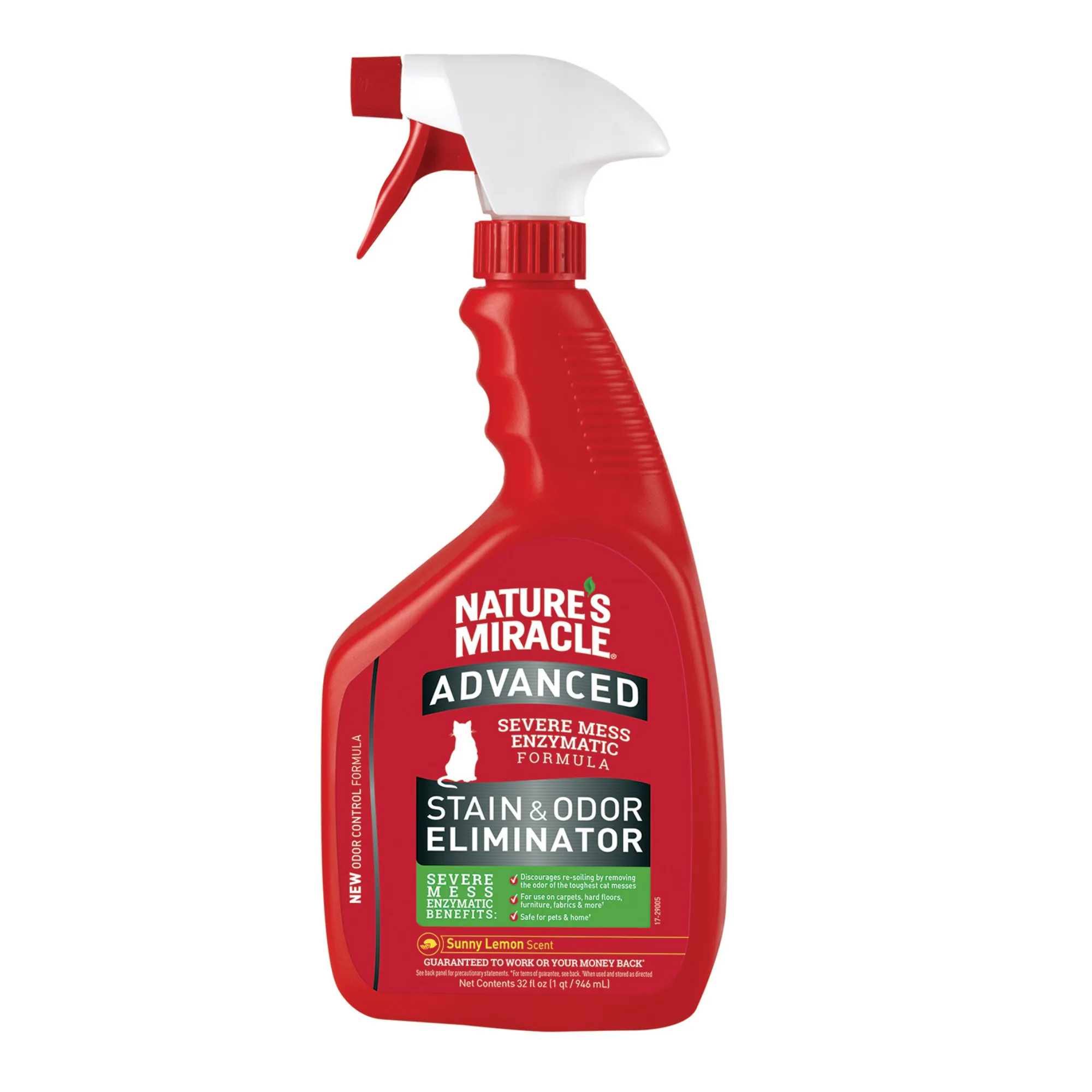 Nature's Miracle Advanced Cat Stain and Odour Eliminator Lemon 946ml