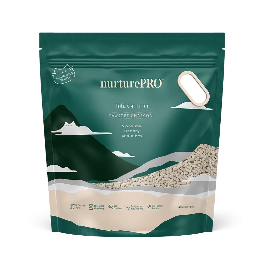 Nurture Pro Pawsoft Tofu Cat Litter Charcoal 7L