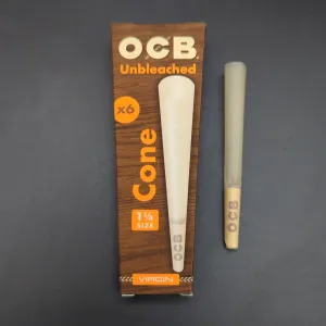 OCB Virgin Cones 1 1/4 - 6 Pack