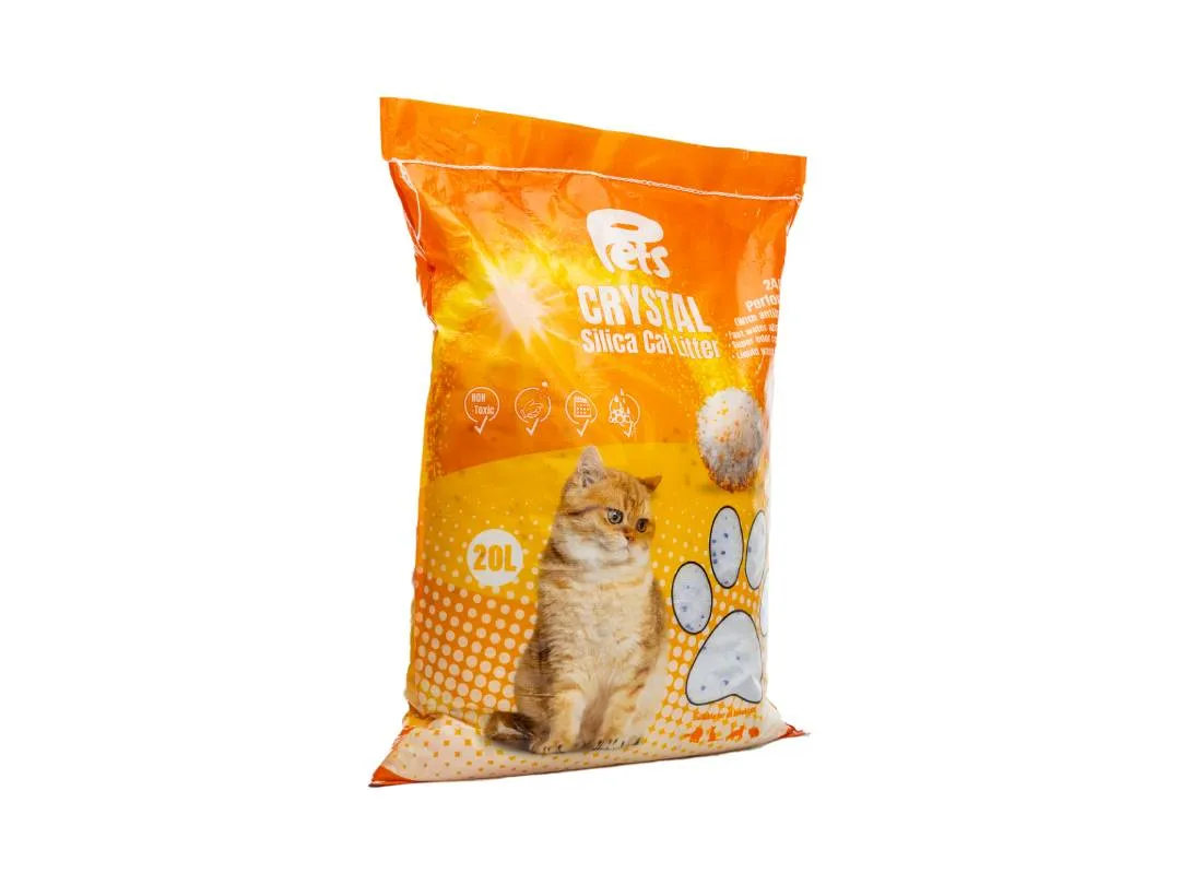 Pets Crystal Silica 20L Cat Litter 1-8mm 8.4kg