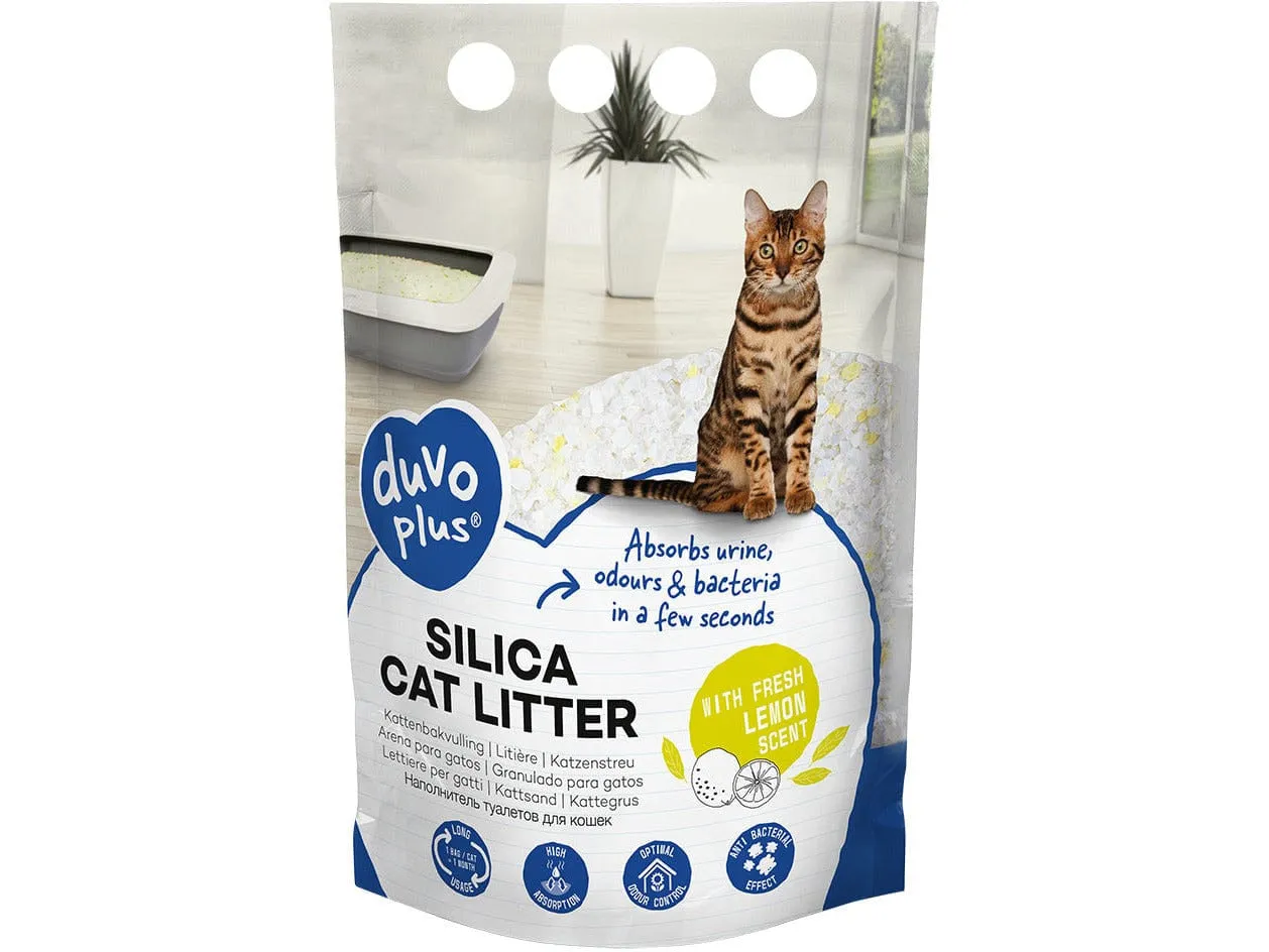 Premium Silica cat litter lemon 1-8mm - 5L - 2kg yellow/white