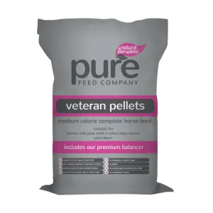 Pure Feed Pure Veteran Pellets Horse Feed 15kg