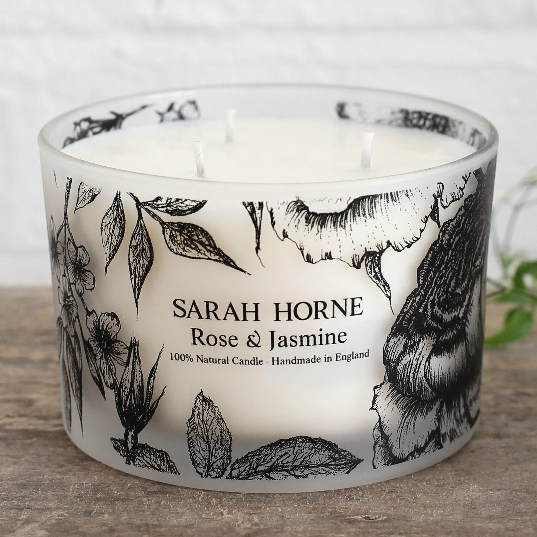 Rose & Jasmine 3-Wick Candle