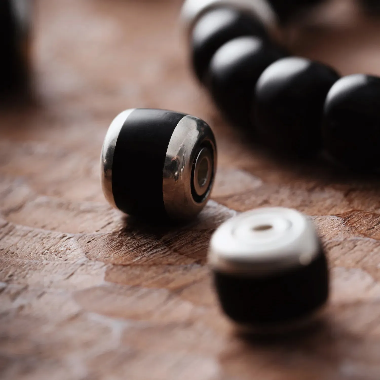 Silver Coconut Shell Bracelet