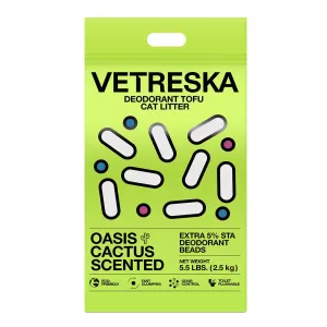 VETRESKA Deodorant Tofu Oasis Cactus Clumping Cat Litter 2.5kg