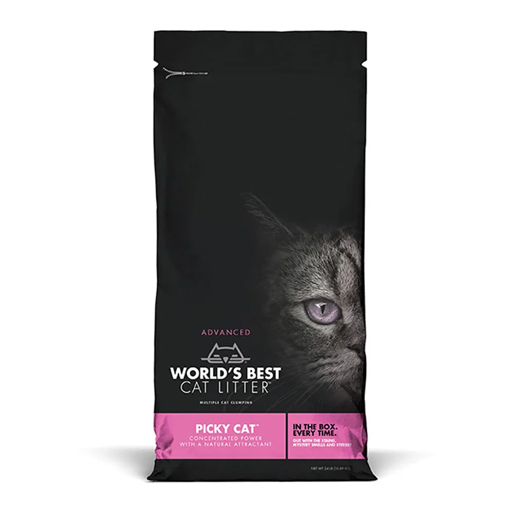 World's Best Cat Litter Advanced Multiple Cat Clumping Formula Picky Cat 24lb