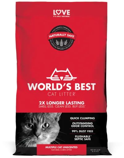 World's Best Multiple Cat Clumping Formula Cat Litter